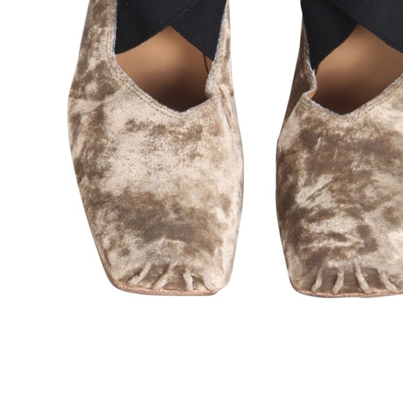 Uma Wang velvet  cross strap ballerinas EU39 NWT - Picture 7 of 14